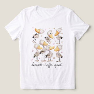 Camiseta Esquadrão Divertido do Shuffle do Bico-de-Sapato
