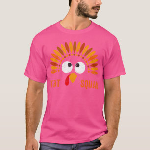 Camiseta Esquadrão Divertido do Trot Thanksgiving Corrida T
