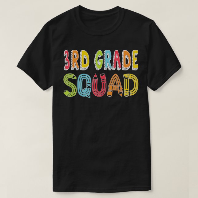 Camiseta Esquadrão Do 3º Grau Voltar À Equipe Do 3º Grau Pa (Frente do Design)