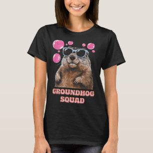 Camiseta Esquadrão do Dia da Marmota Chicletes de Bola 2 de