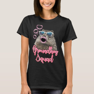 Camiseta Esquadrão do Dia da Marmota Chicletes de Borracha