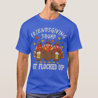 Camiseta Esquadrão do Dia de Ação de Graças dos AmigosTurqu