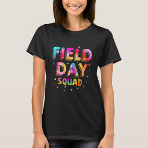 Camiseta Esquadrão Do Dia De Campo Tie Dye No Último Dia Do