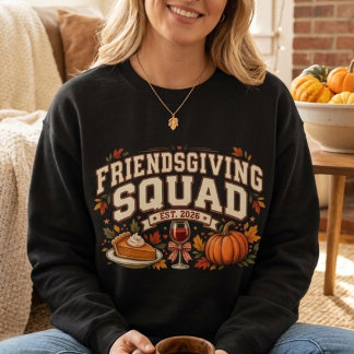 Camiseta Esquadrão do Friendsgiving Vintage Ação de Graças