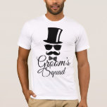 Camiseta Esquadrão do Groom<br><div class="desc">Engraçado e original design do "esquadrão do noivo".  Faz uma festa de solteiro ou presente de casamento para o futuro Sr. e amigos.</div>