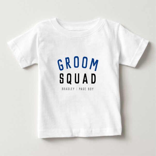 Camiseta Esquadrão do Groom | Na moda Solteiro Padrinho de  (Frente)