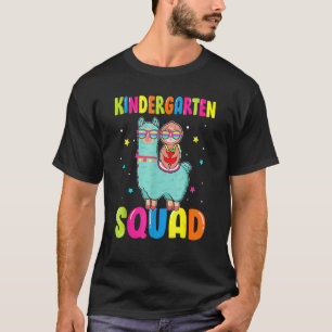 Camiseta Esquadrão do infantário Cute Llama Ridding Sloth B