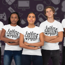 Camiseta Esquadrão do infantário divertido com o nome do pr