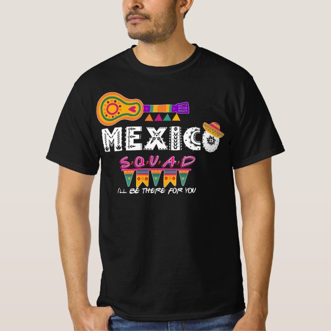 Camiseta Esquadrão do México estarei lá para suas férias (Frente)