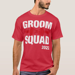 Camiseta Esquadrão do Noivo Engraçado 2022 Festa de Solteir