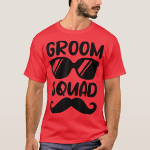 Camiseta Esquadrão do Noivo Festa de Casamento Divertida Eq