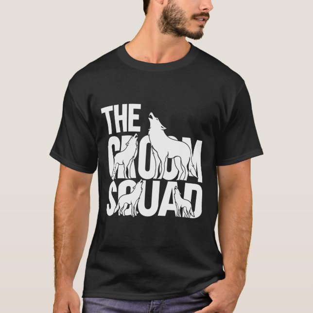 Camiseta Esquadrão do Noivo Wolfpack 3  (Frente)