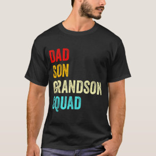 Camiseta Esquadrão do pai filho neto correspondendo ao dia