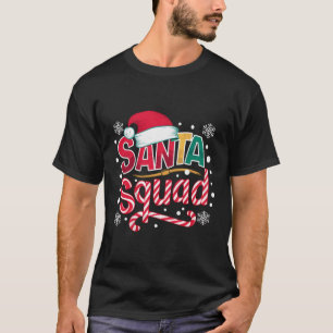 Camiseta Esquadrão do Papai Noel Time do Natal da Família C