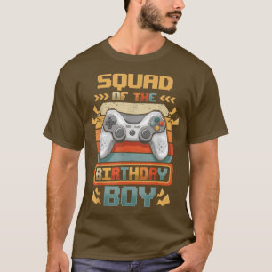 Camiseta Esquadrão do partido Aniversário Gamer Party Match