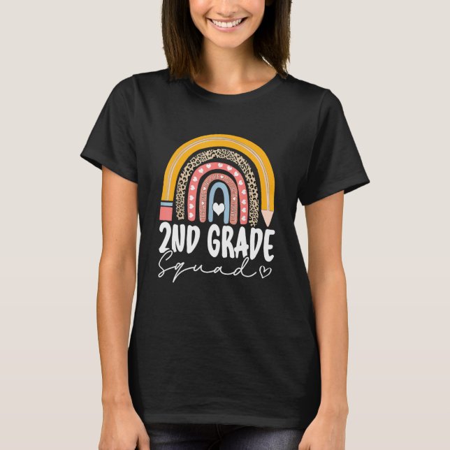 Camiseta Esquadrão Do segundo Arco-Íris De Segundo Grau Par (Frente)
