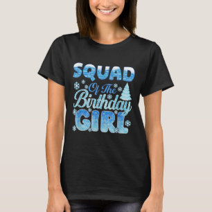 Camiseta Esquadrão Do Tema de Flocos de Neve da Garota de A