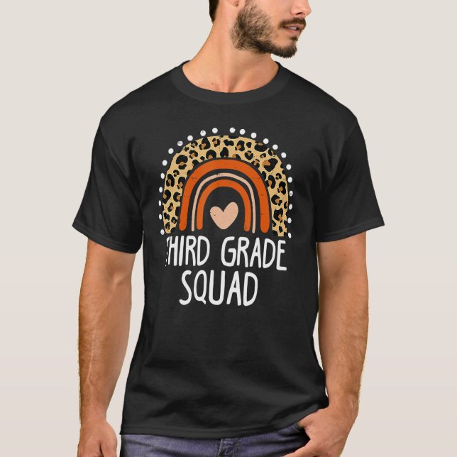 Camiseta Esquadrão Do Terceiro Grau Da Rainbow Leopardo De  (Frente)