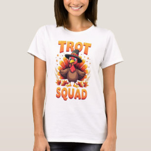 Camiseta Esquadrão do Turkey Trot do Dia de Ação de Graças 