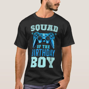 Camiseta Esquadrão Do Vídeo Game Do Menino Do Aniversário