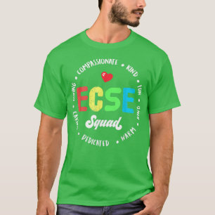 Camiseta Esquadrão ECSE de educação especial para primeira