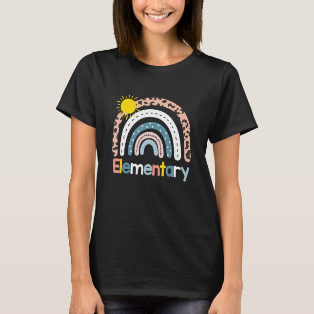 Camiseta Esquadrão Elementar Da Equipe De Volta Às Crianças (Frente)