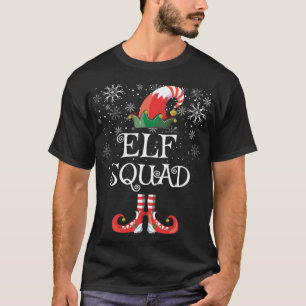 Camiseta Esquadrão Elf Dará Feliz Natal De Família Engraçad