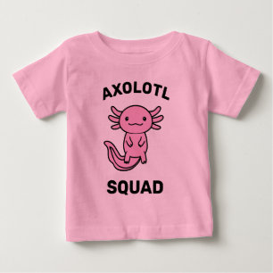 Camiseta Esquadrão engraçado e fofo de Axolote personalizáv