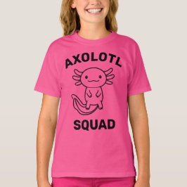 Camiseta Esquadrão engraçado e fofo de Axolote texto person