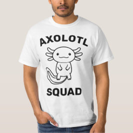 Camiseta Esquadrão engraçado e fofo de Axolote texto person