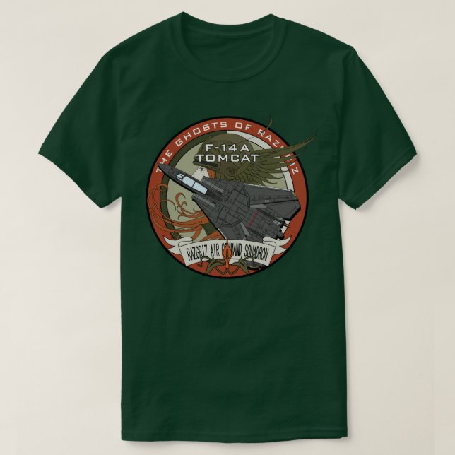 Camiseta Esquadrão F14A Tomcat Razgriz (Frente do Design)