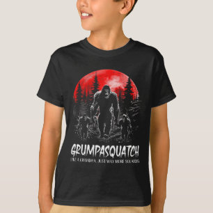 Camiseta Esquadrão Funny Bigfoot Pai Sasquatch Yeti Pai D