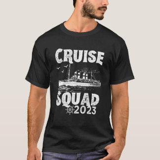 Camiseta Esquadrão Funny Cruise 2023 - Vintage de Férias