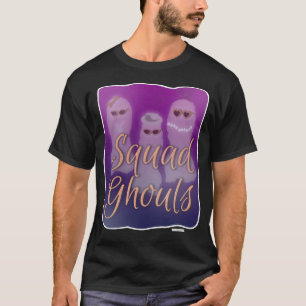 Camiseta Esquadrão Ghouls - Slogan de Halloween Incrível