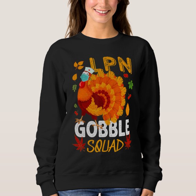 Camiseta Esquadrão Gobble LPN mascarou a enfermeira prática (Frente)