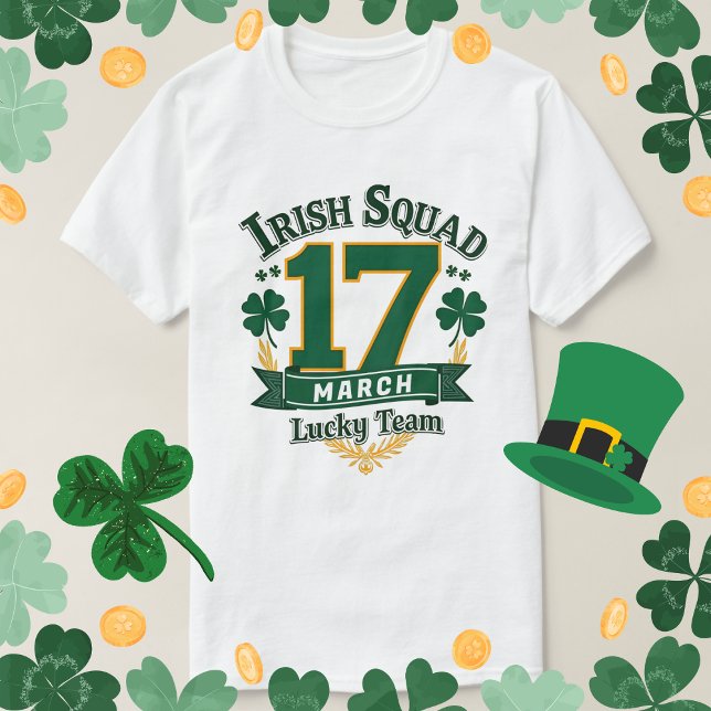 Camiseta Esquadrão irlandês 17 marchar esporte de sorte em  (Criador carregado)