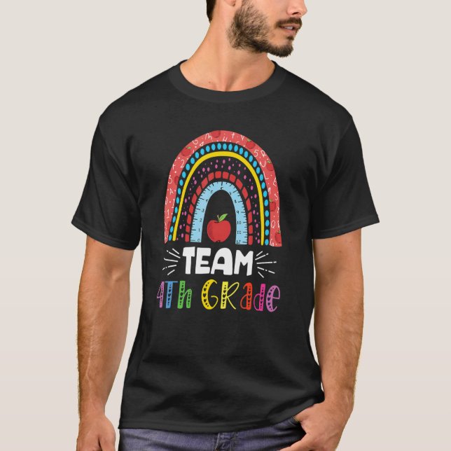 Camiseta Esquadrão Kinder Da Equipe Do Arco-Íris Cujo Grau  (Frente)