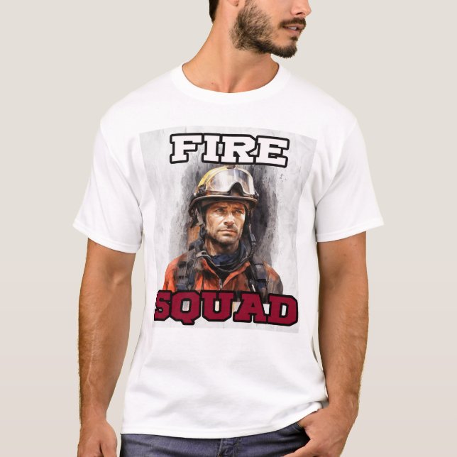 Camiseta Esquadrão LAPD de Emergência de Fogo (Frente)
