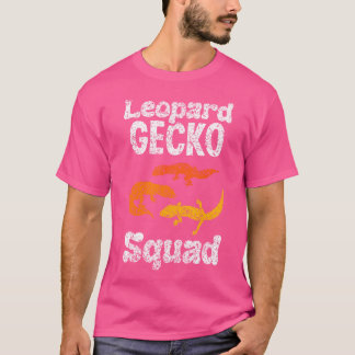 Camiseta Esquadrão Leopard Gecko Lizard Geckos Proprietário