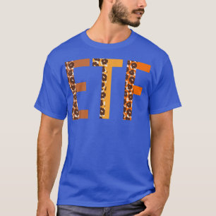 Camiseta Esquadrão-leopardo ETF Queda de outono Amantes de