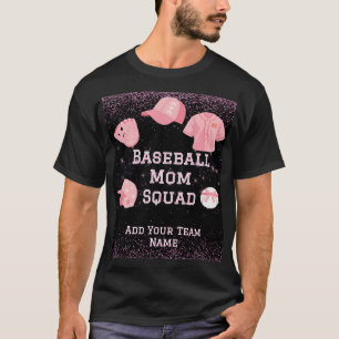 Camiseta Esquadrão Mãe De Baseball Personalizado, Número Da