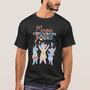 Camiseta Esquadrão Mágico do Jardim de Infância   Professor