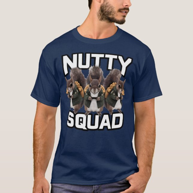 Camiseta Esquadrão Maluco, Esquadrão de Lanche de Esquilo (Frente)