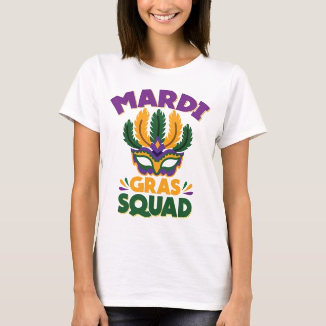 Camiseta Esquadrão Mardi Gras (Frente)