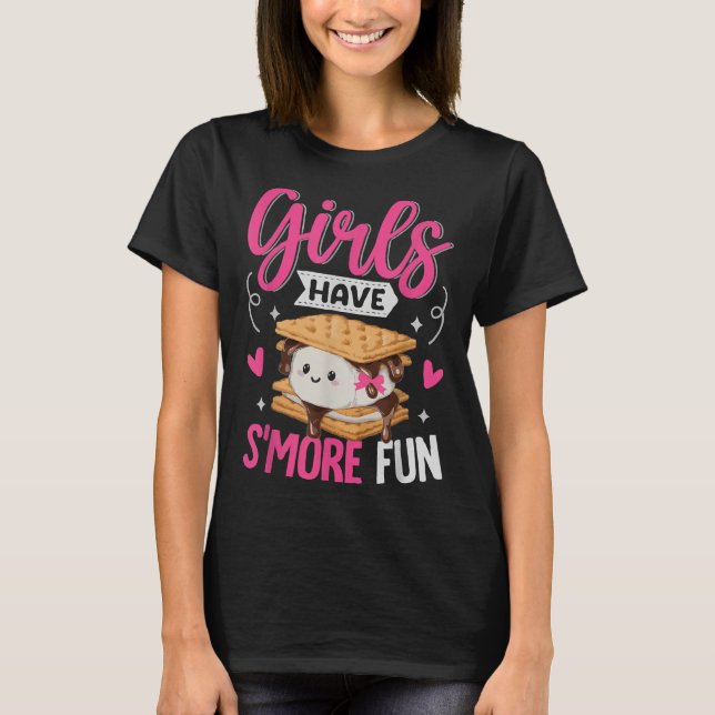 Camiseta Esquadrão Meninas Menores Divertem-Se Mais Gentil  (Frente)