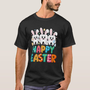 Camiseta Esquadrão Odontológico do Coelho Bonitinho Feliz P
