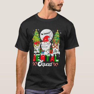 Camiseta Esquadrão Odontológico Xmas Três Papai Noel Elfo R