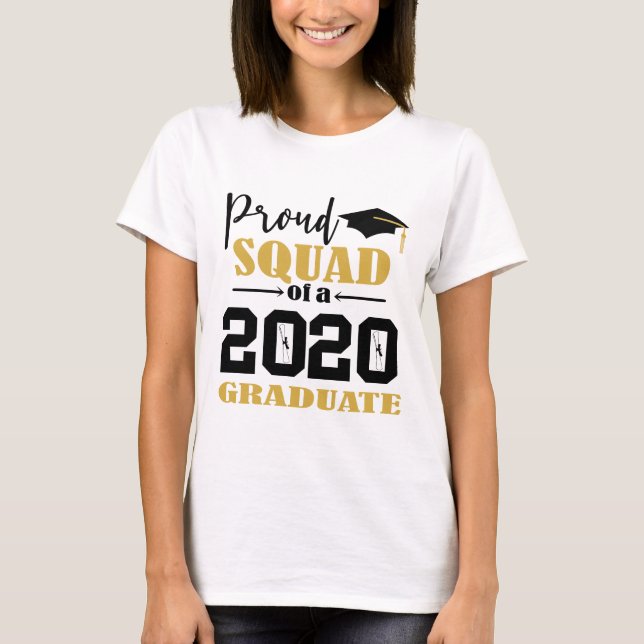 Camiseta Esquadrão Orgulhoso de um Formando 2020 (Frente)