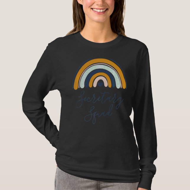 Camiseta Esquadrão Ou Equipe Do Secretário De Volta Ao Anún (Frente)