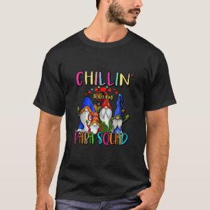 Camiseta Esquadrão Para Profissional Gnomos Relaxados Natal